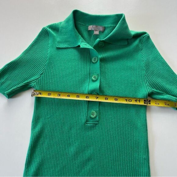 J.Crew *GREEN* TENCEL™ lyocell-blend short-sleeve polo shirt - Picture 5 of 9